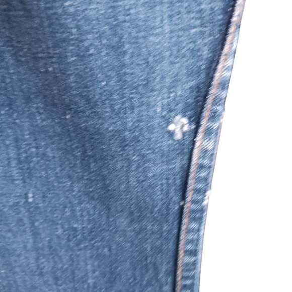 Vintage 1970's 36x30 Jeans Levis 646 0217 Denim Bellbottom Orange Tab Talon 42 - Picture 14 of 16